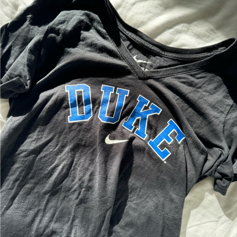 DUKE v-neck tee Nila Women’s Medium: Duke Logo Shirt